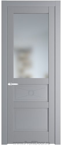 Дверь Profil Doors 1.5.2PM цвет Смоки (RAL 870-02) стекло Матовое