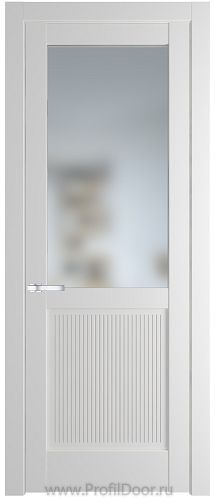 Дверь Profil Doors 2.2.2PM цвет Крем Вайт (RAL 120-02) стекло Матовое
