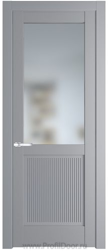 Дверь Profil Doors 2.2.2PM цвет Смоки (RAL 870-02) стекло Матовое