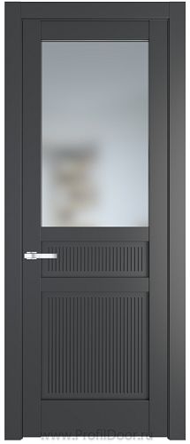 Дверь Profil Doors 2.3.2PM цвет Графит (Pantone 425С) стекло Матовое