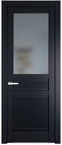 Дверь Profil Doors 2.3.2PM цвет Нэви Блу (RAL 7016) стекло Матовое