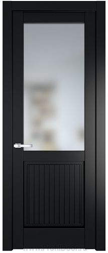 Дверь Profil Doors 3.2.2PM цвет Блэк стекло Матовое