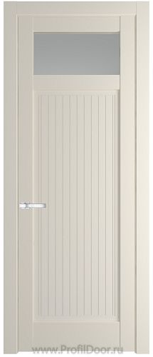 Дверь Profil Doors 3.3.2PM цвет Кремовая Магнолия (RAL 120-04) стекло Матовое