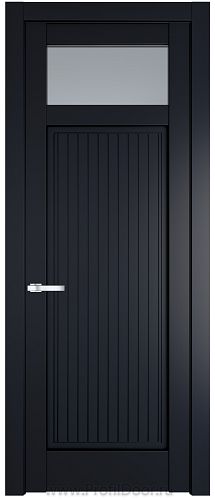 Дверь Profil Doors 3.3.2PM цвет Нэви Блу (RAL 7016) стекло Матовое