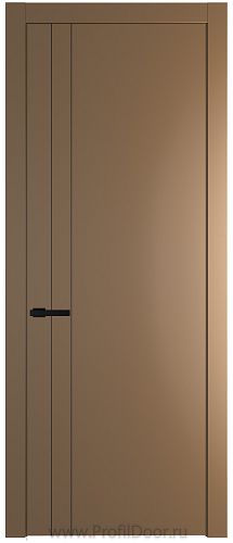 Дверь Profil Doors 12PW цвет Перламутр золото молдинг Черный матовый