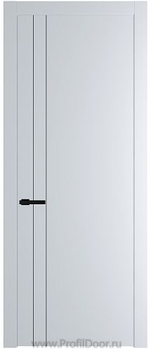 Дверь Profil Doors 12PW цвет Вайт (RAL 110 96 02) молдинг Черный матовый