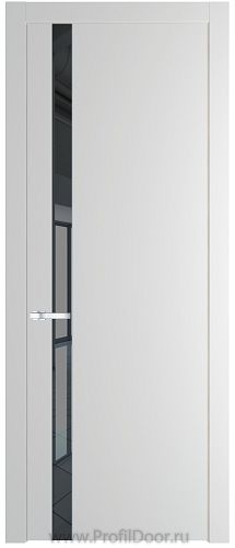 Дверь Profil Doors 18PW цвет Крем Вайт (RAL 120-02) стекло Зеркало Grey молдинг Серебро