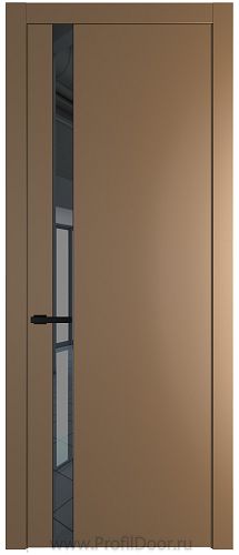 Дверь Profil Doors 18PW цвет Перламутр золото стекло Зеркало Grey молдинг Черный матовый
