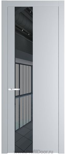 Дверь Profil Doors 19PW цвет Лайт Грей (RAL 870-01) стекло Зеркало Grey молдинг Серебро