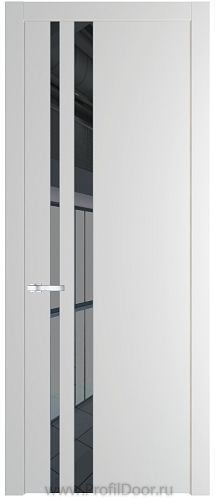 Дверь Profil Doors 20PW цвет Крем Вайт (RAL 120-02) стекло Зеркало Grey молдинг Серебро