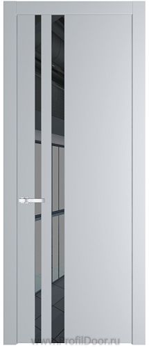 Дверь Profil Doors 20PW цвет Лайт Грей (RAL 870-01) стекло Зеркало Grey молдинг Серебро