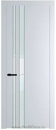 Дверь Profil Doors 20PW цвет Вайт (RAL 110 96 02) стекло Lacobel Белый лак молдинг Черный матовый