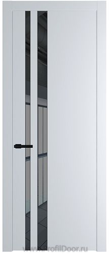 Дверь Profil Doors 20PW цвет Вайт (RAL 110 96 02) стекло Зеркало Grey молдинг Черный матовый