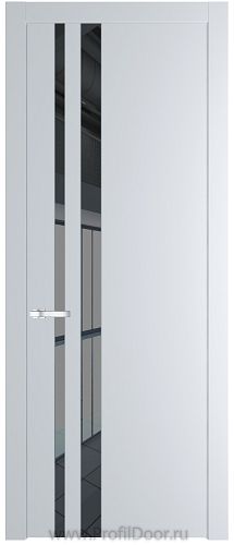 Дверь Profil Doors 20PW цвет Вайт (RAL 110 96 02) стекло Зеркало Grey молдинг Серебро