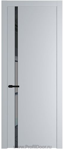 Дверь Profil Doors 21PW цвет Лайт Грей (RAL 870-01) стекло Зеркало Grey молдинг Черный матовый