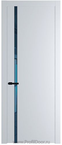 Дверь Profil Doors 21PW цвет Вайт (RAL 110 96 02) стекло Зеркало Blue молдинг Черный матовый