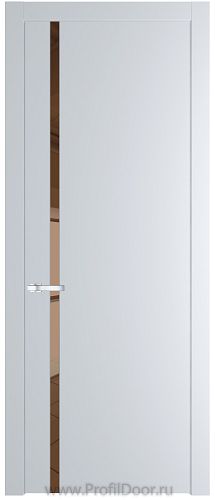 Дверь Profil Doors 21PW цвет Вайт (RAL 110 96 02) стекло Зеркало Bronza молдинг Серебро