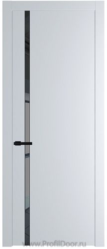 Дверь Profil Doors 21PW цвет Вайт (RAL 110 96 02) стекло Зеркало Grey молдинг Черный матовый