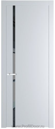 Дверь Profil Doors 21PW цвет Вайт (RAL 110 96 02) стекло Зеркало Grey молдинг Серебро