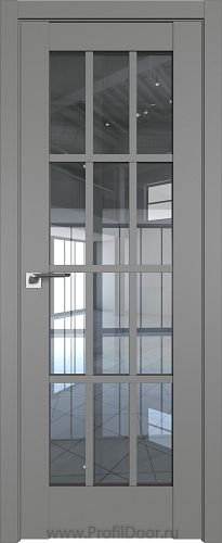 Дверь Profil Doors 102U цвет Грей стекло Прозрачное
