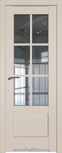 Дверь Profil Doors 103U цвет Санд стекло Прозрачное