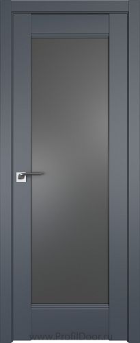 Дверь Profil Doors 107U цвет Антрацит стекло Графит
