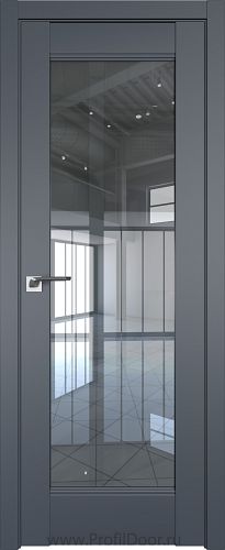 Дверь Profil Doors 107U цвет Антрацит стекло Прозрачное