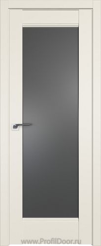 Дверь Profil Doors 107U цвет Магнолия Сатинат стекло Графит