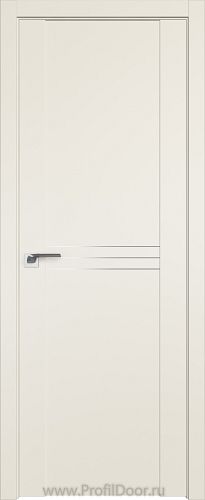 Дверь Profil Doors 151U цвет Магнолия Сатинат молдинг Алюминиевый 3 мм