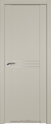 Дверь Profil Doors 151U цвет Шеллгрей молдинг Алюминиевый 3 мм