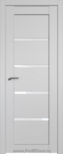 Дверь Profil Doors 2.09U цвет Манхэттен стекло Белый Триплекс