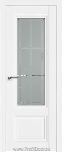 Дверь Profil Doors 2.103U цвет Аляска стекло Гравировка 1
