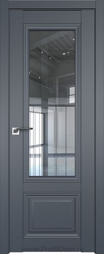 Дверь Profil Doors 2.103U цвет Антрацит стекло Прозрачное