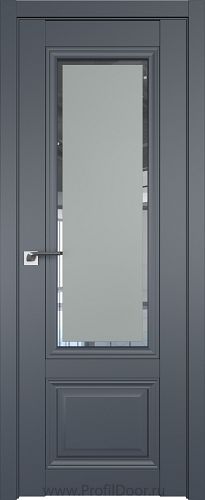 Дверь Profil Doors 2.103U цвет Антрацит стекло Square Матовое
