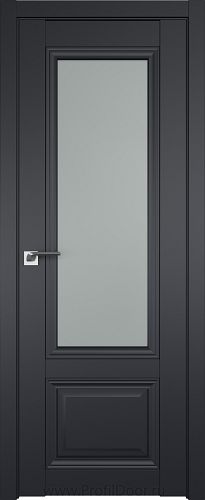 Дверь Profil Doors 2.103U цвет Чёрный Seidenmatt стекло Матовое
