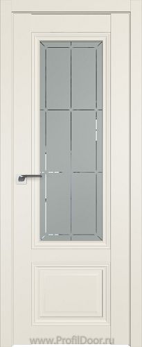 Дверь Profil Doors 2.103U цвет Магнолия Сатинат стекло Гравировка 1