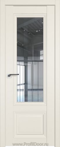 Дверь Profil Doors 2.103U цвет Магнолия Сатинат стекло Прозрачное