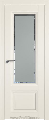 Дверь Profil Doors 2.103U цвет Магнолия Сатинат стекло Square Матовое