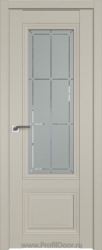 Дверь Profil Doors 2.103U цвет Шеллгрей стекло Гравировка 1