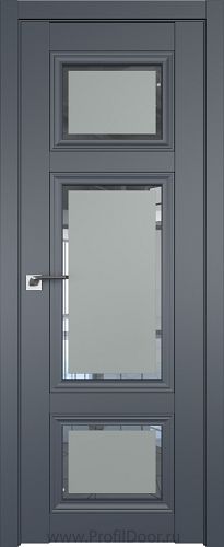 Дверь Profil Doors 2.105U цвет Антрацит стекло Square Матовое