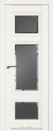 Дверь Profil Doors 2.105U цвет ДаркВайт стекло Square Графит