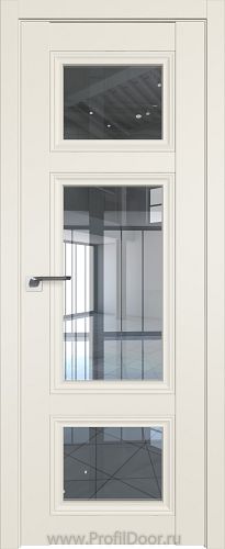 Дверь Profil Doors 2.105U цвет Магнолия Сатинат стекло Прозрачное