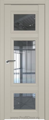 Дверь Profil Doors 2.105U цвет Шеллгрей стекло Прозрачное
