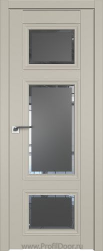 Дверь Profil Doors 2.105U цвет Шеллгрей стекло Square Графит