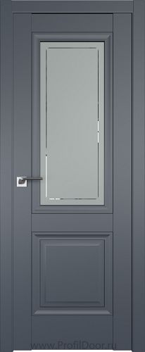 Дверь Profil Doors 2.113U цвет Антрацит стекло Гравировка 4