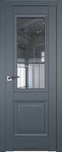 Дверь Profil Doors 2.113U цвет Антрацит стекло Прозрачное
