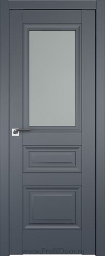 Дверь Profil Doors 2.115U цвет Антрацит стекло Матовое