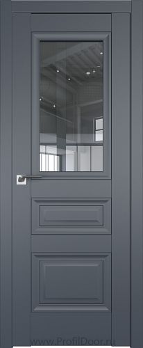 Дверь Profil Doors 2.115U цвет Антрацит стекло Прозрачное
