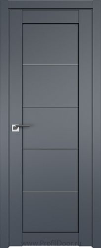 Дверь Profil Doors 2.11U цвет Антрацит стекло Матовое