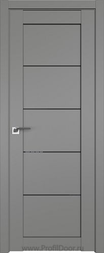 Дверь Profil Doors 2.11U цвет Грей стекло Черный Триплекс